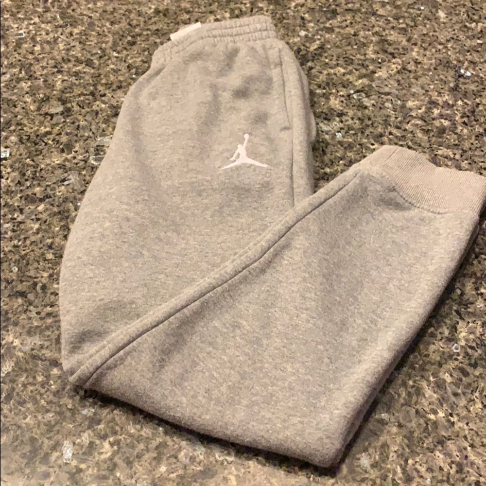 Boys Grey Jordan Sweat Pants